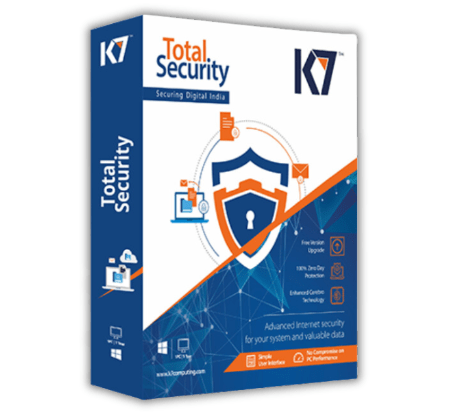 K7 Total Security 3 User 1 Year License Key (Latest Version)
